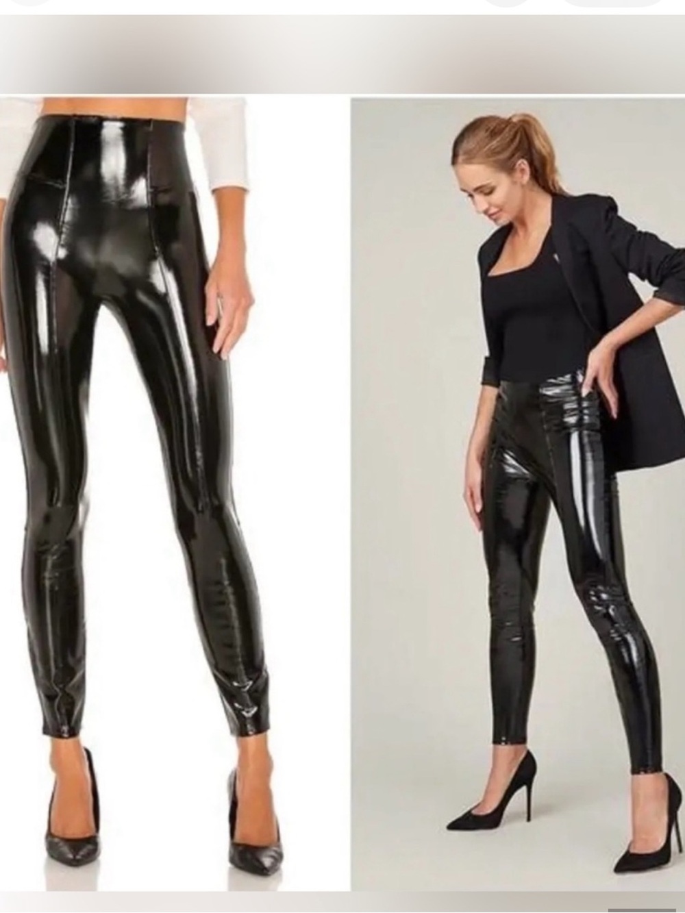 NWT Spanx patent leather pants sz S